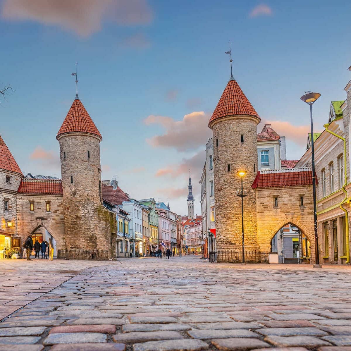 Medieval Viru Gate In Tallinn, Estonia