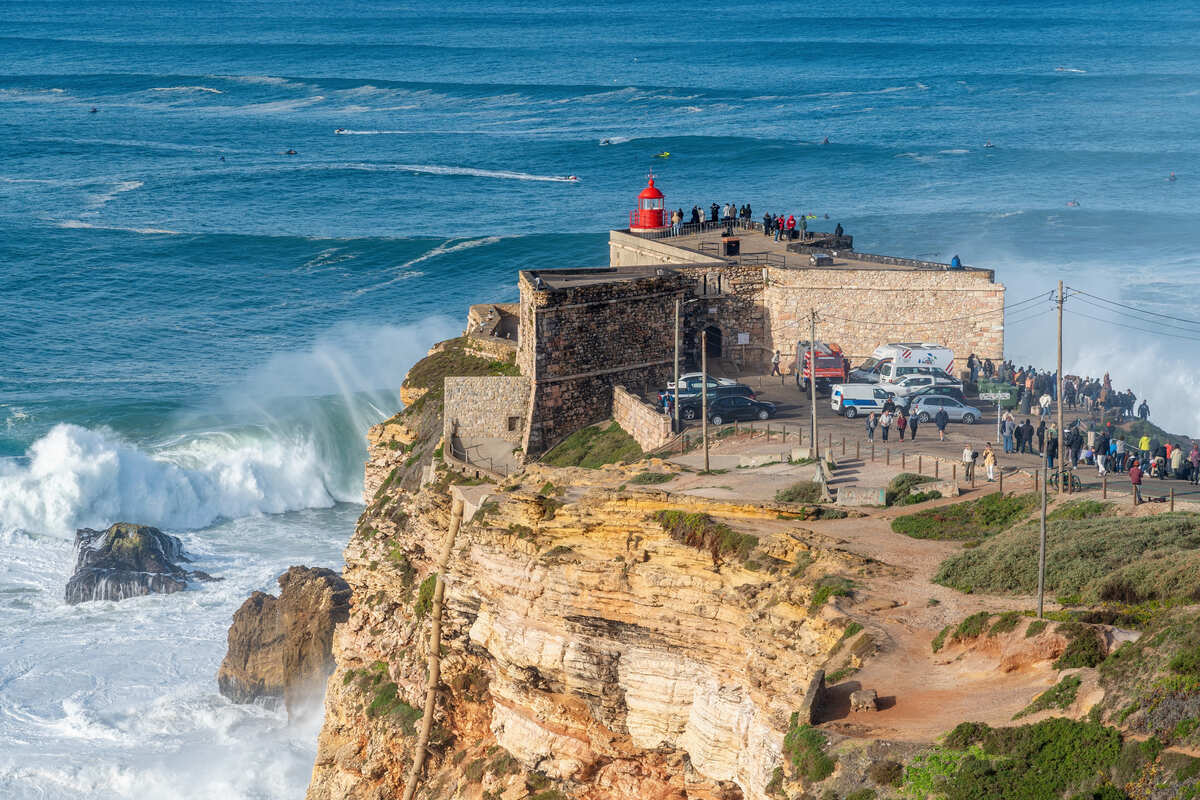 Nazare, A Surf Hotspot On The Portuguese Silver Coast, Portugal