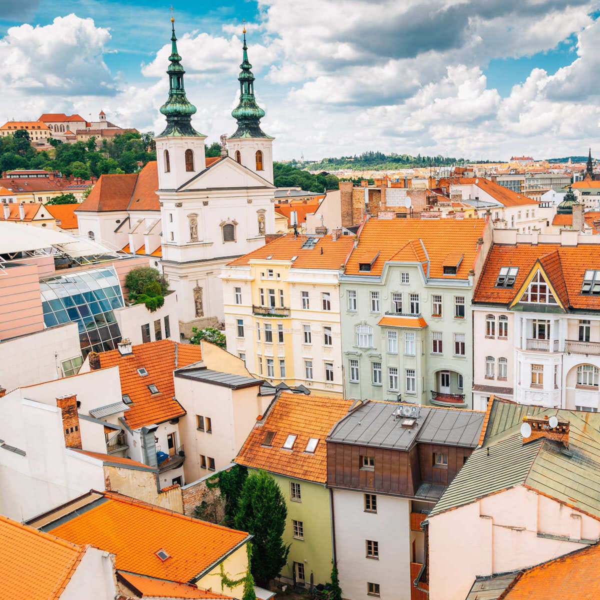 Panoramic View Of Brno Old Town, Czechia