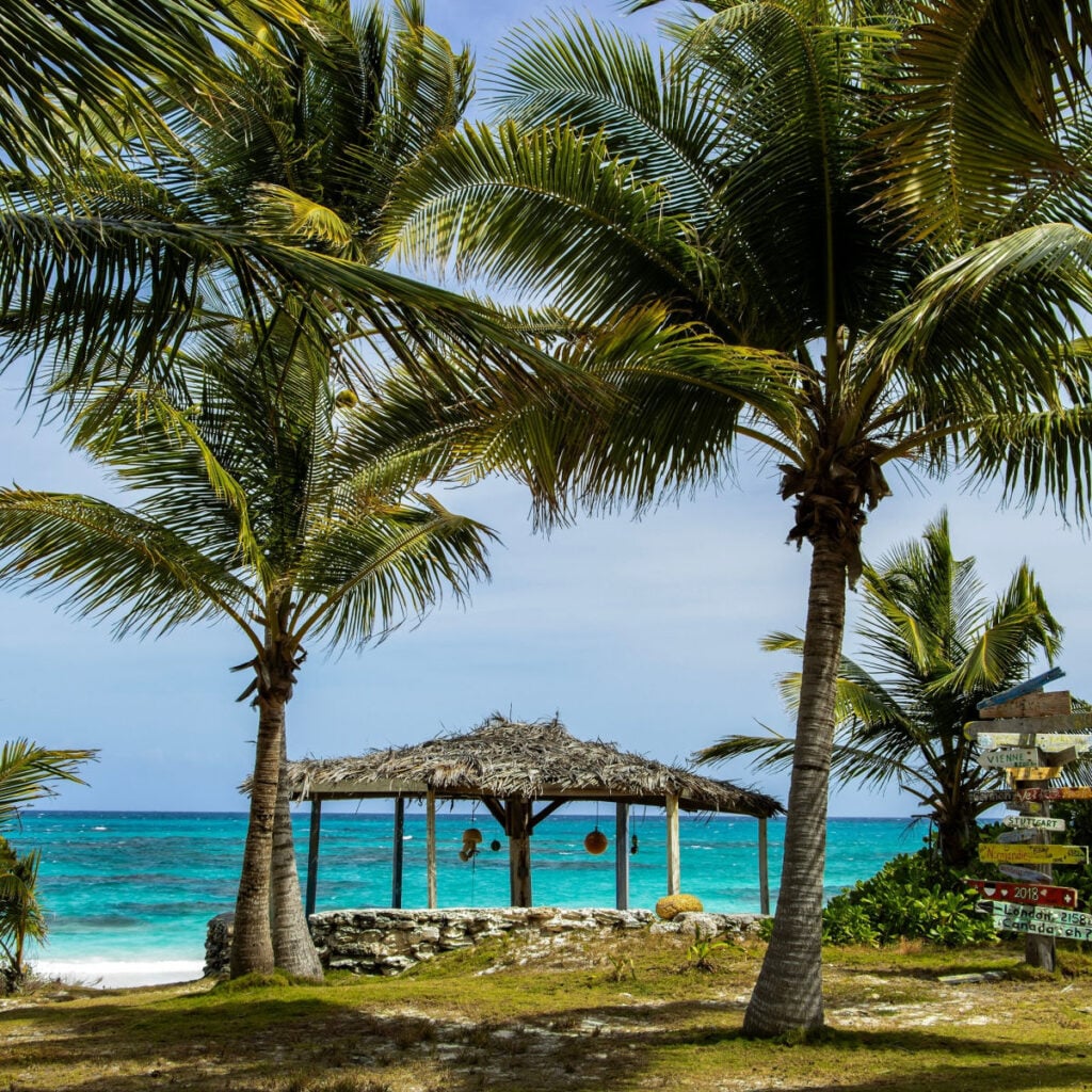 Scenic view of the beach from the Greenwood Beach Resort.