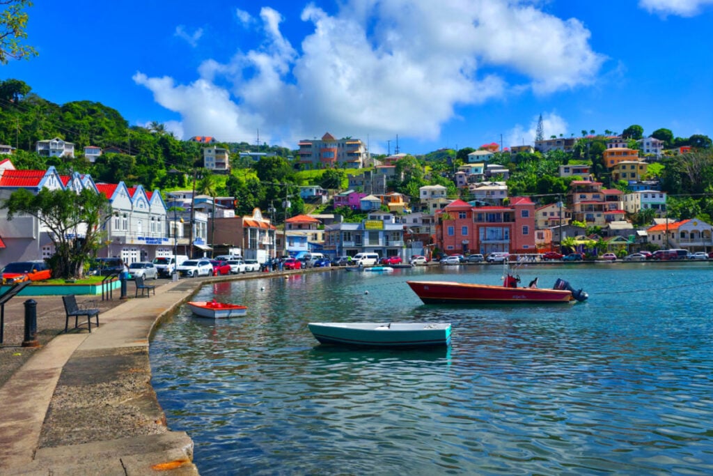 St. George's Grenada Historic Carenage Harbor Caribbean island cruise port British Commonwealth