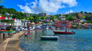 St. George's Grenada Historic Carenage Harbor Caribbean island cruise port British Commonwealth