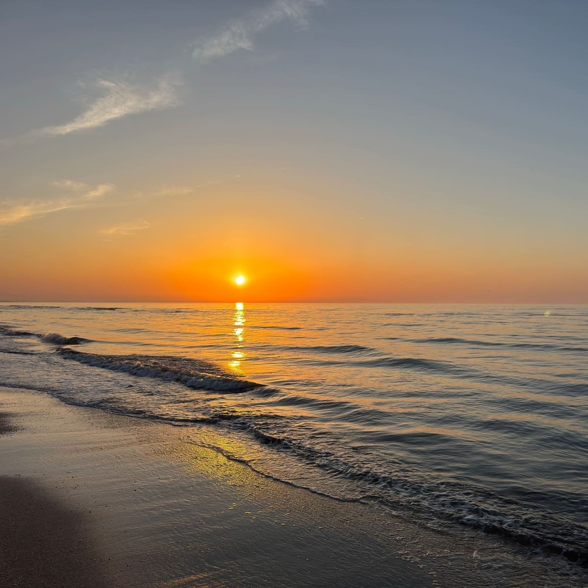 Sunset Over The Caspian Sea, Azerbaijan
