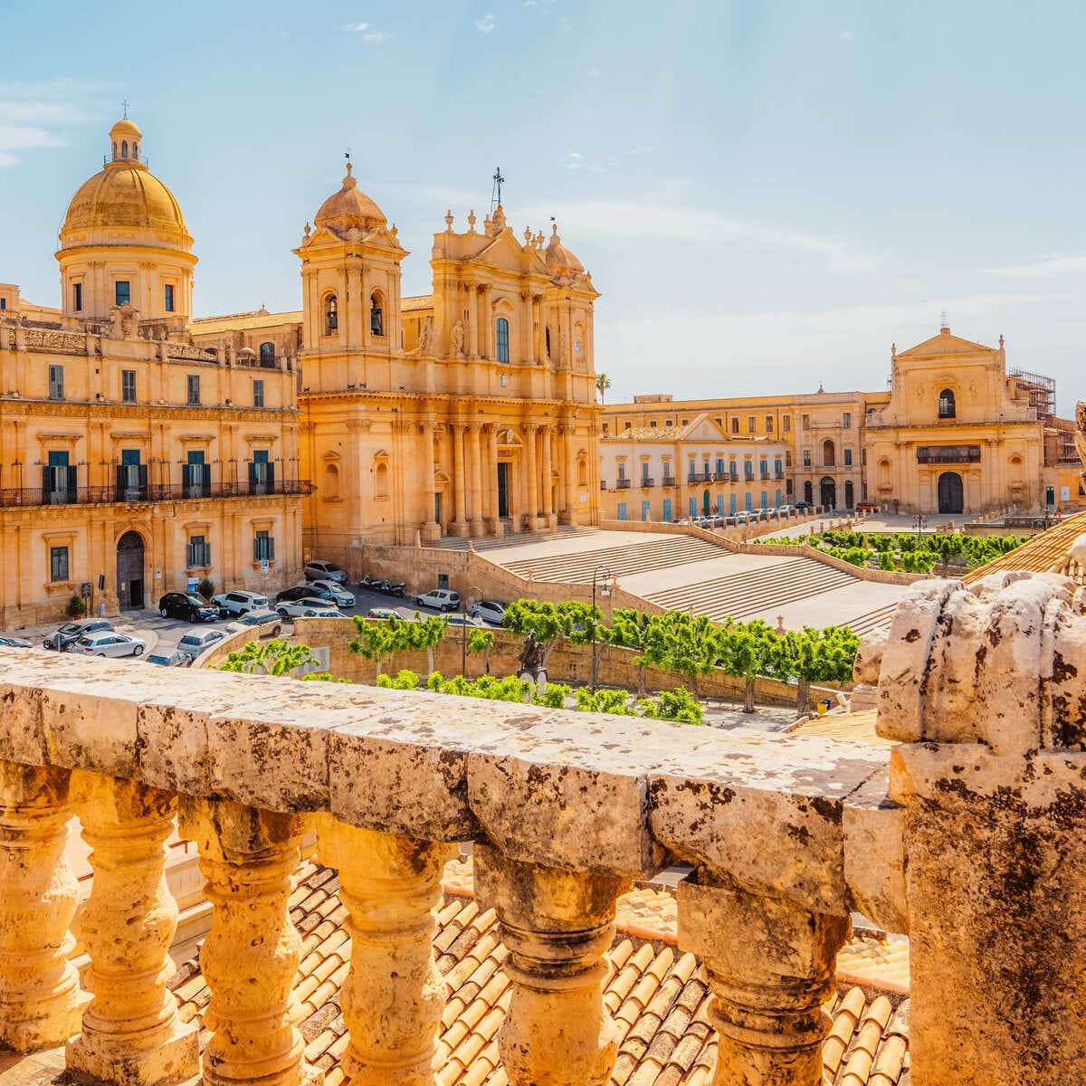 The Baroque Town Of Noto In Sicily, Italy