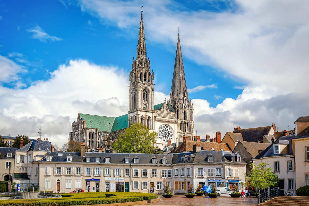 The Gothic Cathedral Of Chartres, A UNESCO World Heritage Site In France