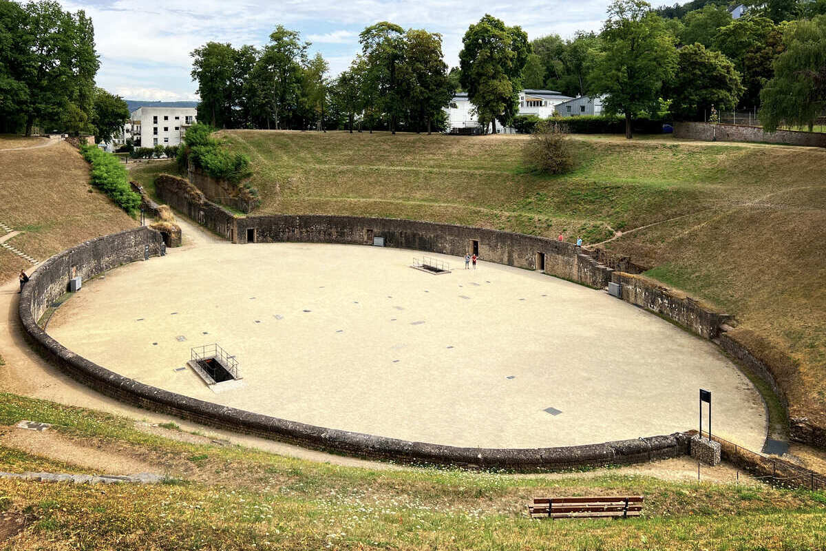 The Roman Amphitheater In Trier, Germany