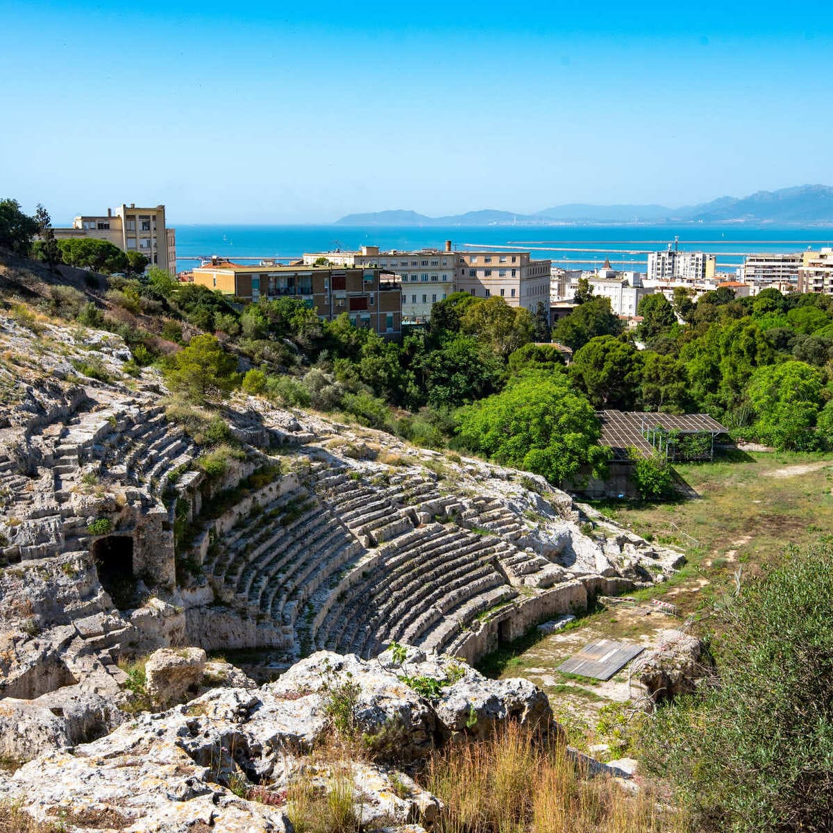 The Roman Amphitheatre In Cagliari, Sardinia, Italy