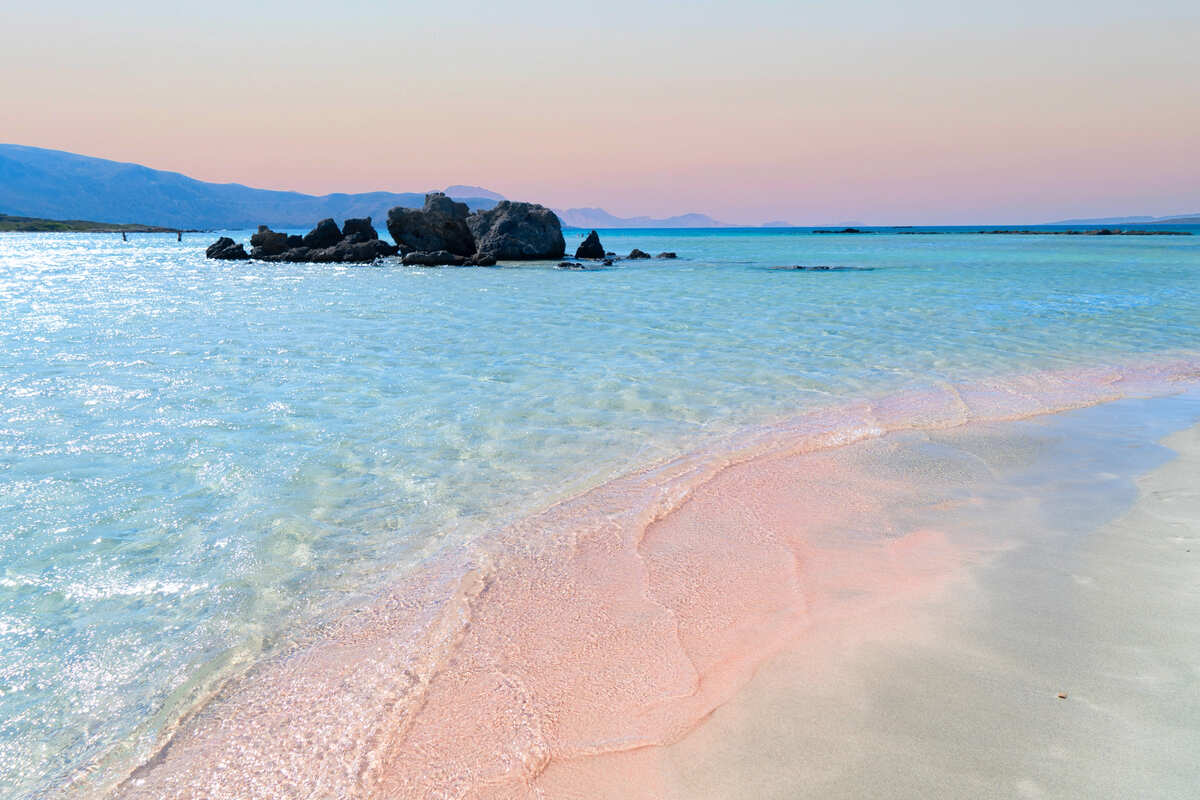 White Sands Of Elafonissi Beach, Crete, Greece