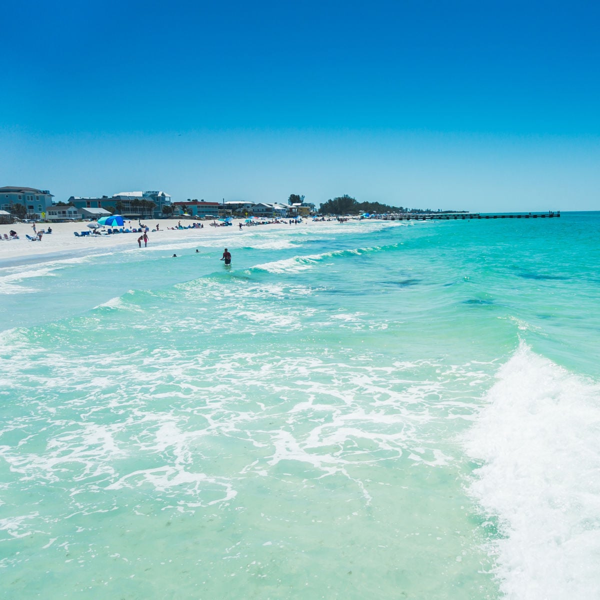 anna maria island and bradenton beach florida scenery in summer