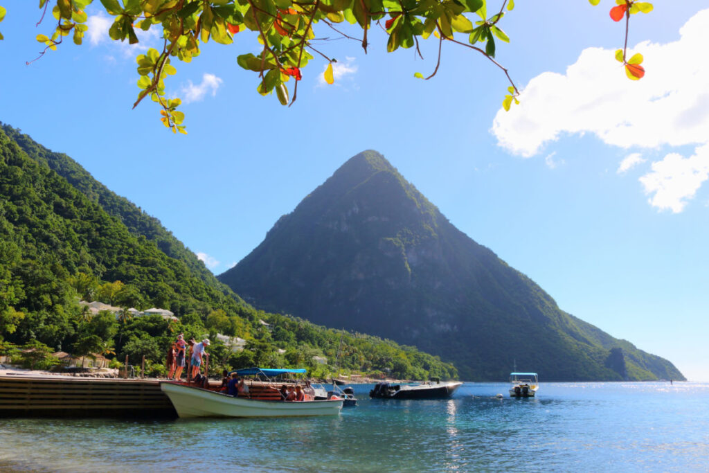 jalousie beach, gros piton, st. lucia, caribbean
