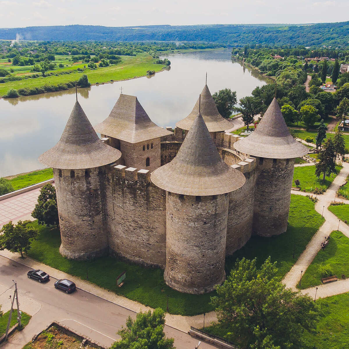 Aerial View Of Soroca Fortress In Moldova, Eastern Europe
