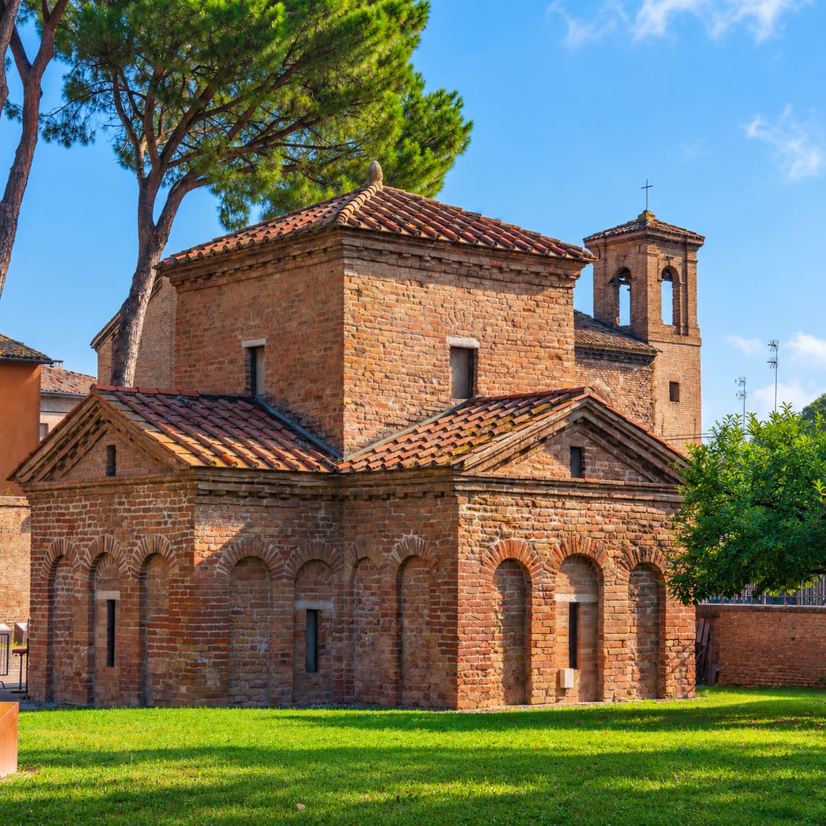 Ancient Roman Basilica In Ravenna, Italy