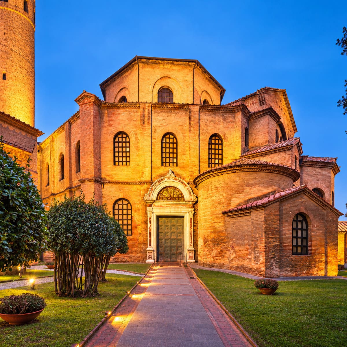 Ancient Roman Church In Ravenna, Italy