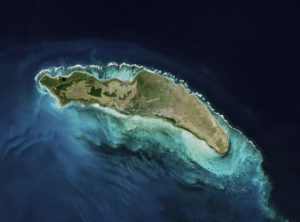 Anegada Island in the Caribbean Sea