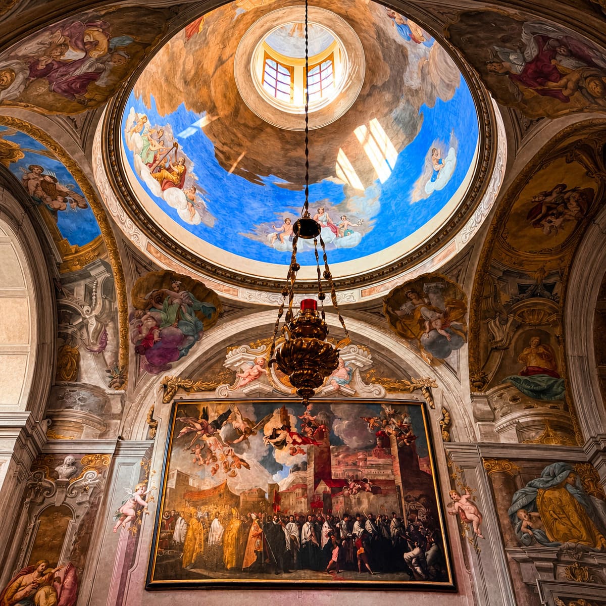 Baroque Chapel In Duomo Vecchio, The Old Cathedral Of Brescia, Italy