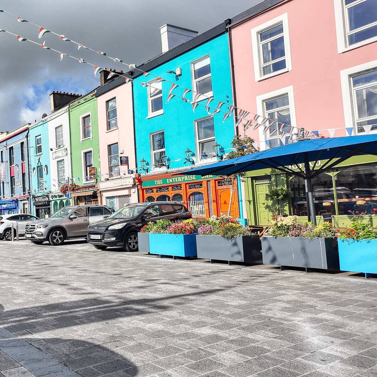 Colorful House Facades In Waterford, Ireland