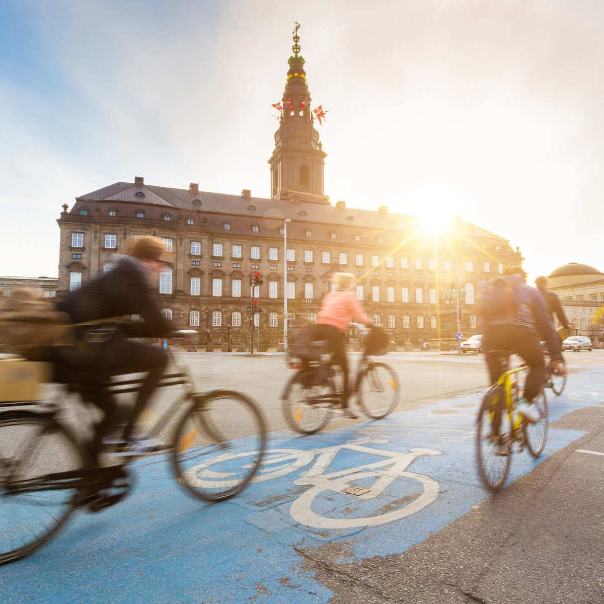 Cyclists Pictured In Copenhagen, Denmark