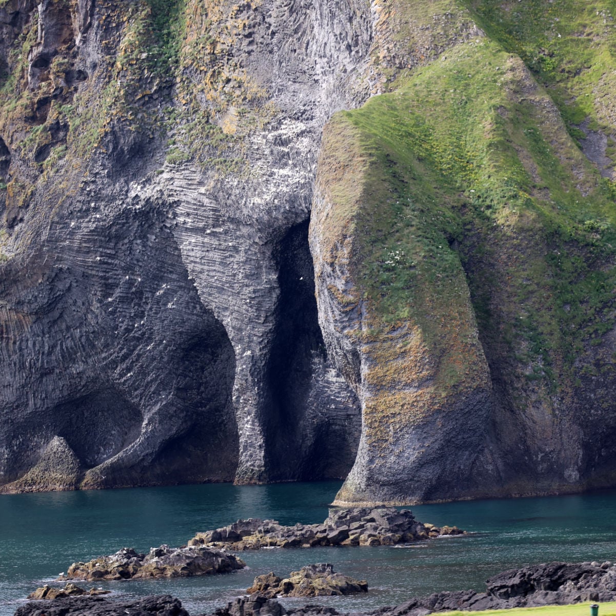Elephant Rock on the coast of Heimaey Island- Vestmannaeyjar-Westman Islands-Iceland