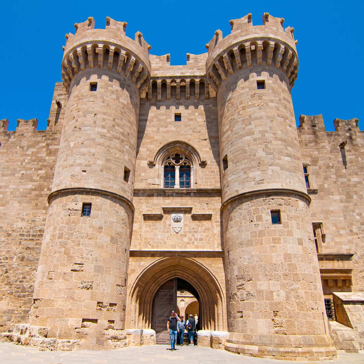 Medieval Castle In Rhodes Town, Greece