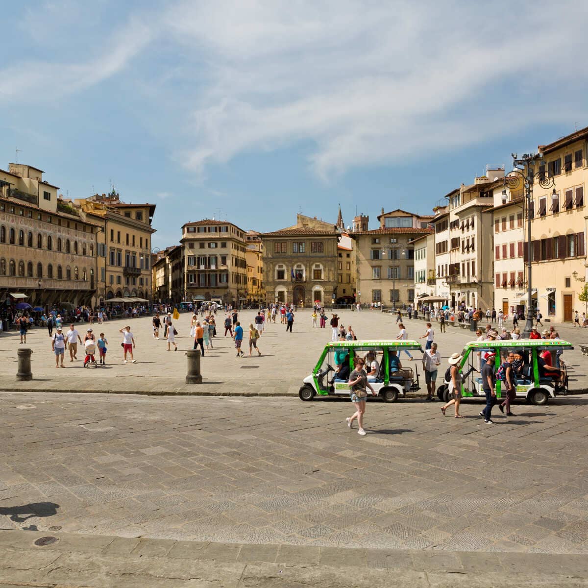 Medieval Square In The Historic Center Of Ferrara, Italy