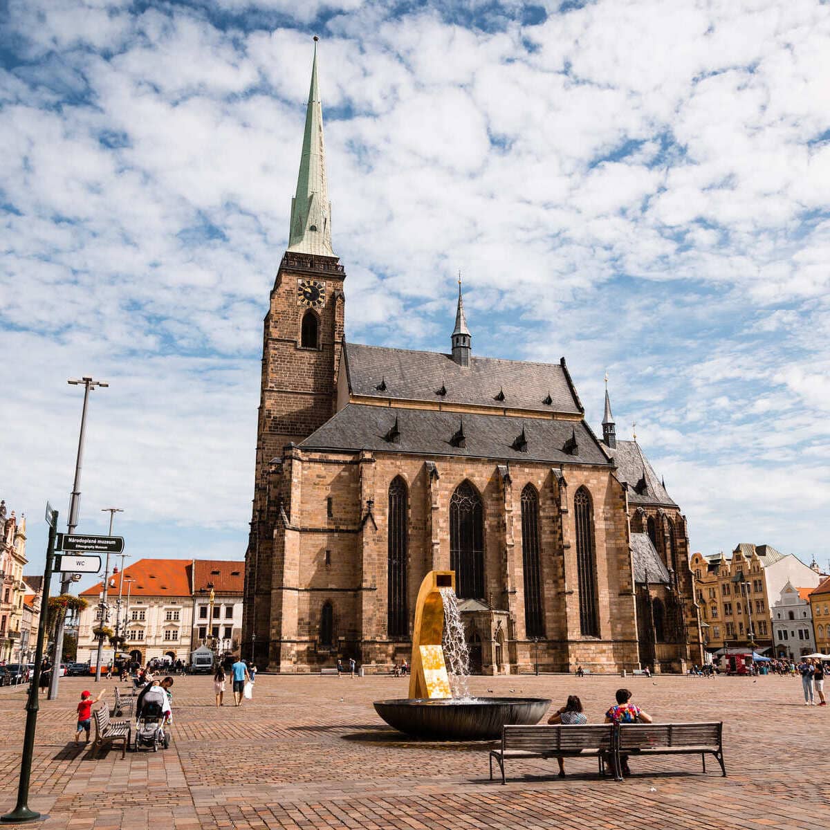 Medieval Town Square In Plzeň, Pilsen, Czechia