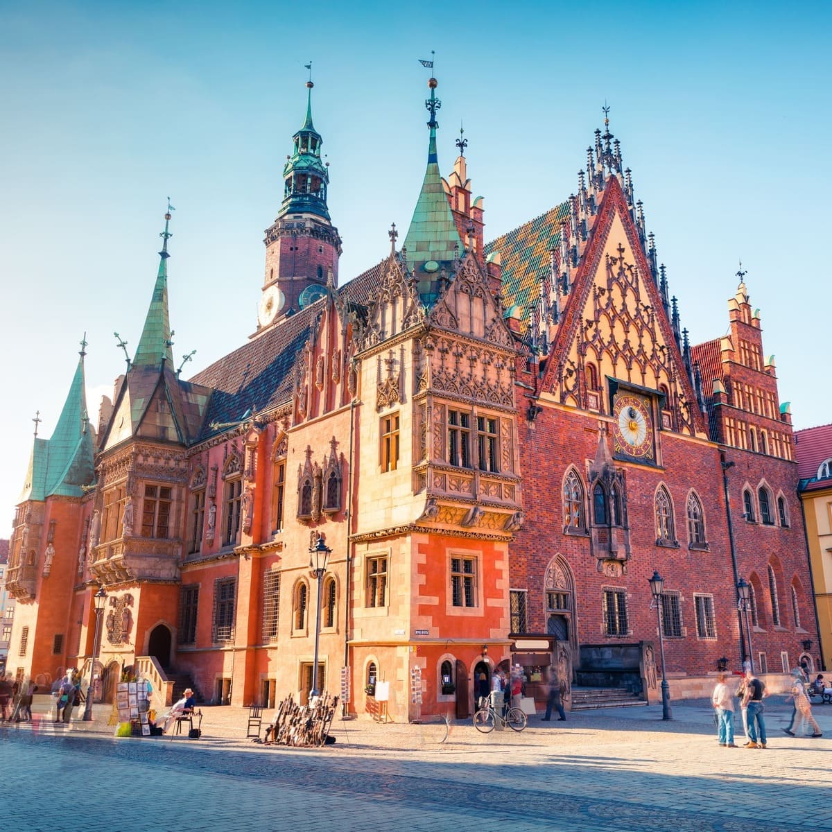 Old Gothic Town Hall In Wroclaw, Poland