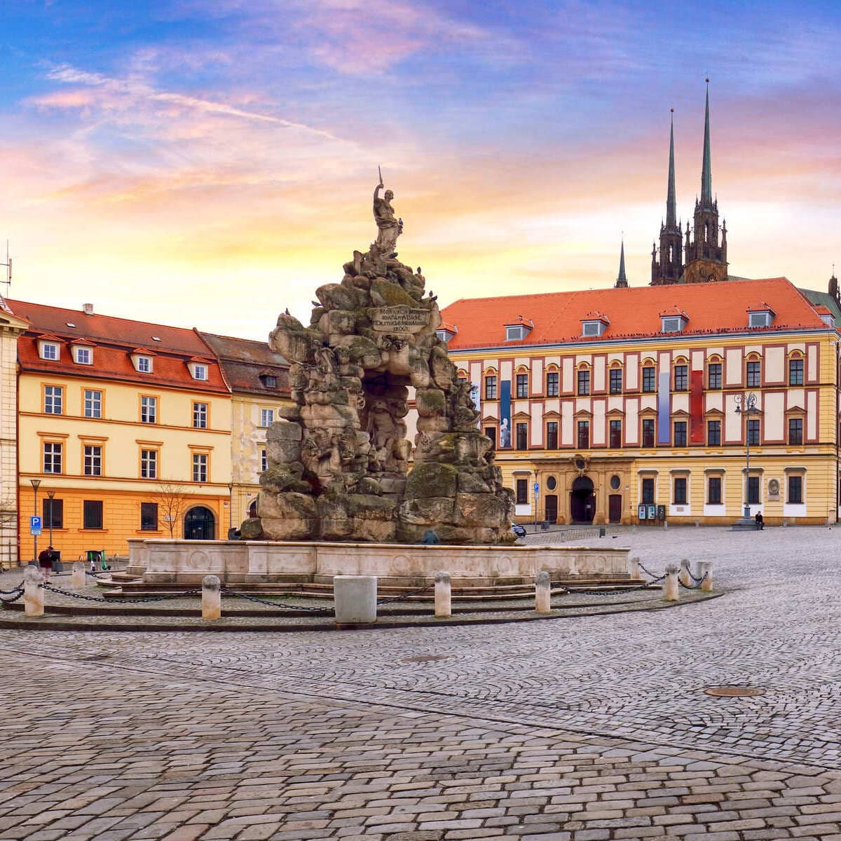 Old Town Square In Brno, Czechia