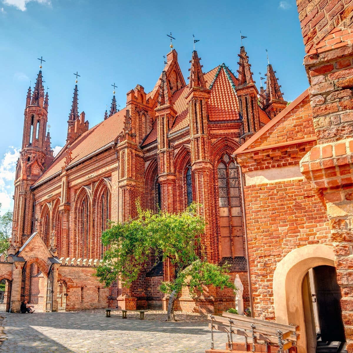Red Brick Church In Vilnius, Lithuania