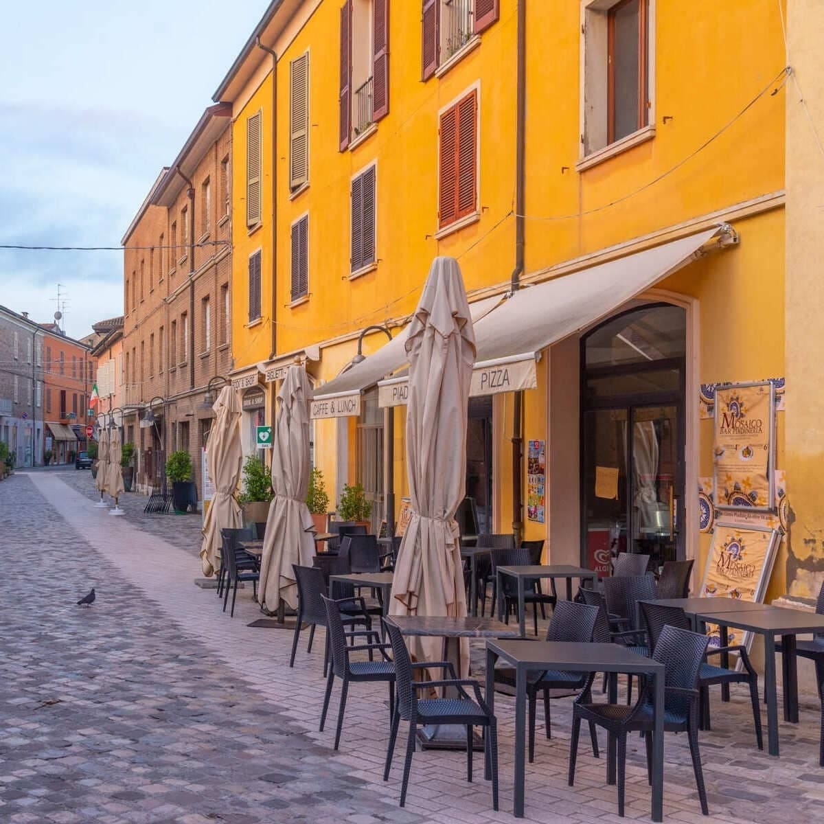 Restaurant Street In Ravenna, Italy