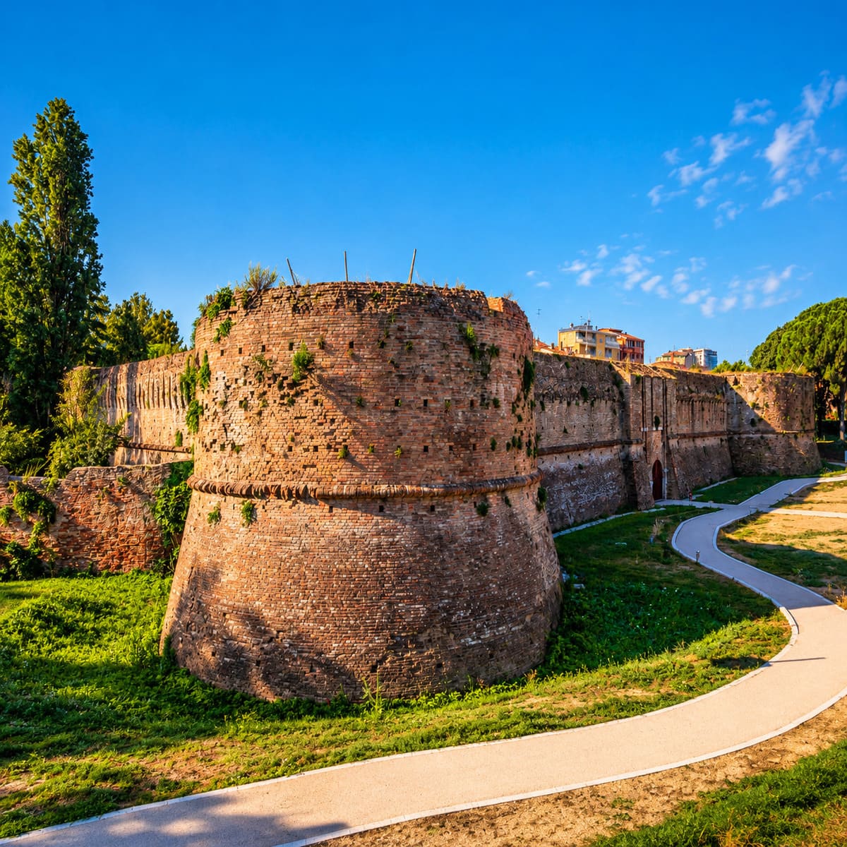The 15th Century Rocca Brancaleona In Ravenna, Italy