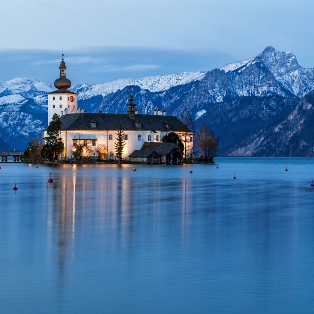The Schloss Ort in Gmunden in Upper Austria