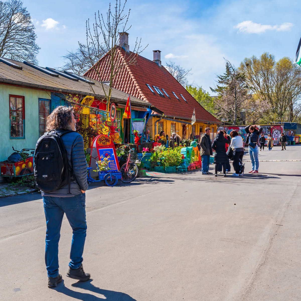 The Hippy Christiania District In Copenhagen, Denmark