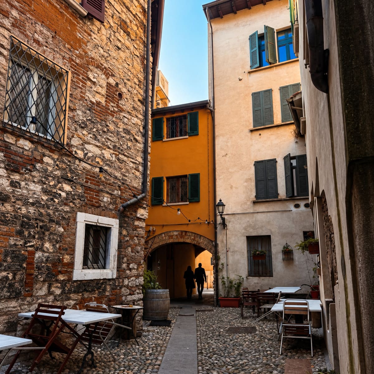 The Historic Center Of Brescia, Italy