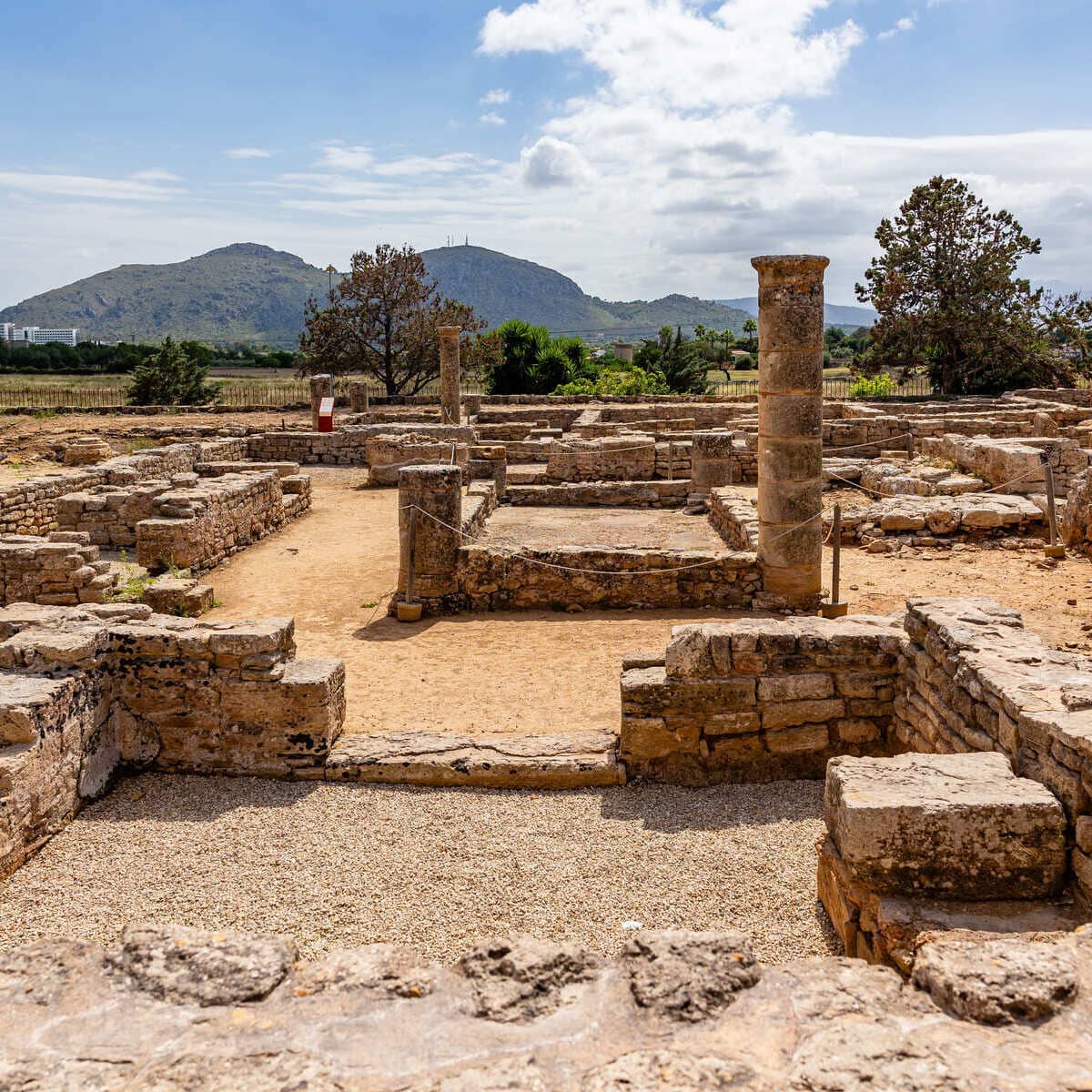 The Roman City Of Pollentia, An Archaeological Site Near Alcudia In Mallorca, Spain