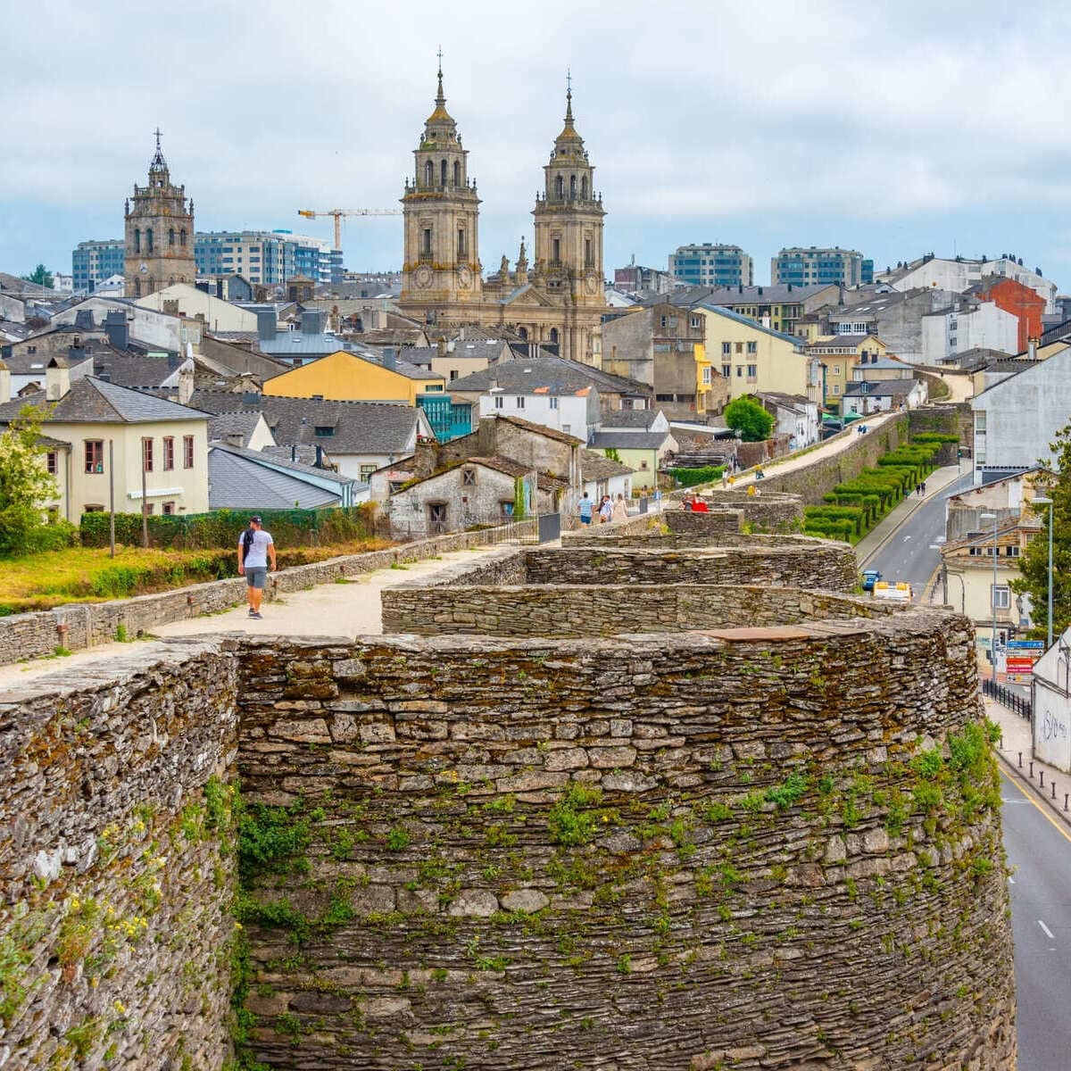 The Roman Era Walls Of Lugo, Spain