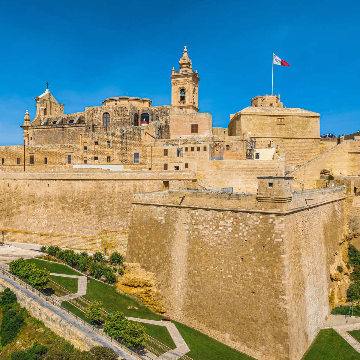 The Victoria Rabat Citadel In Gozo, Malta