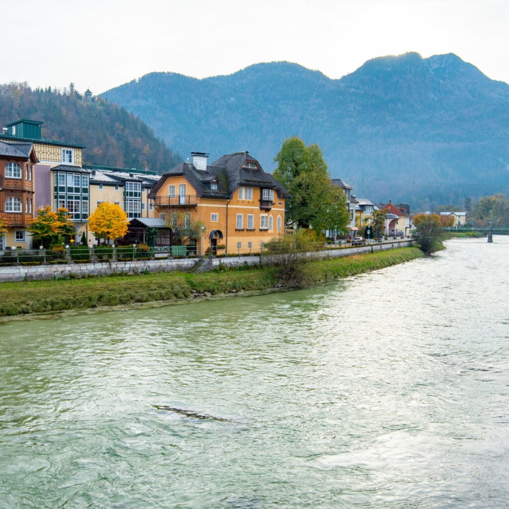 Traun River in Bad Ischl - Austria