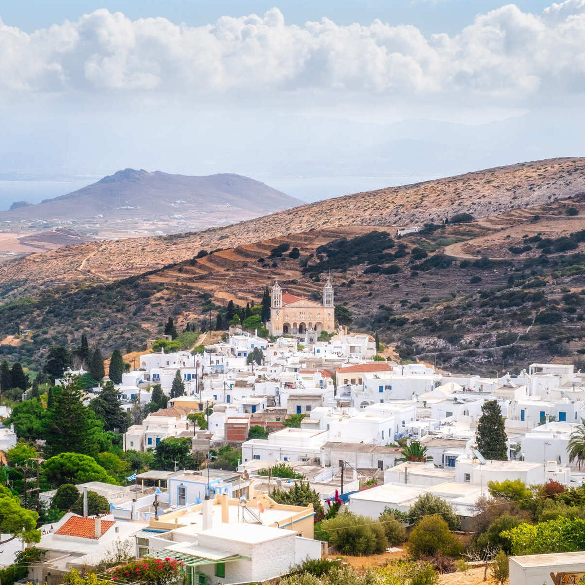 View Of Lefkes In Paros, Greece